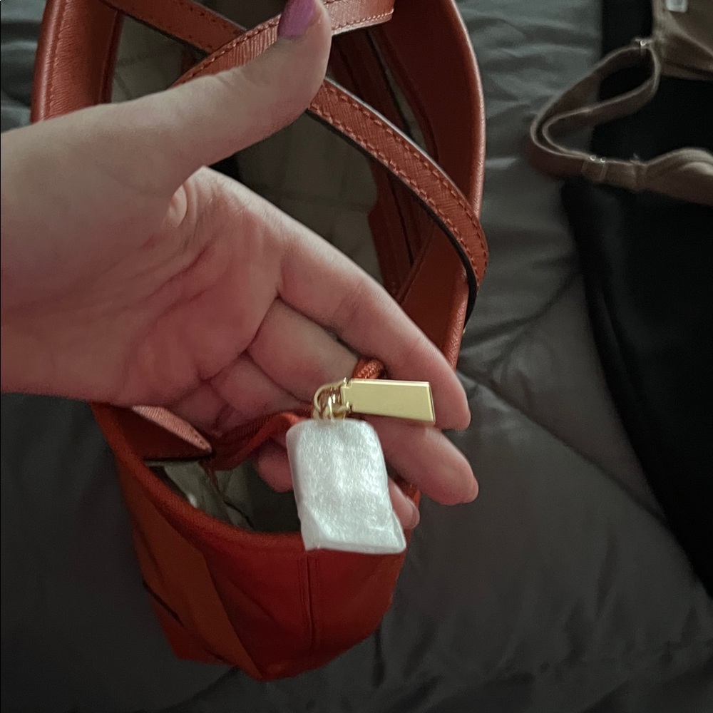 Michael Kors Burnt Orange Tote Bag - Picture 7 of 8